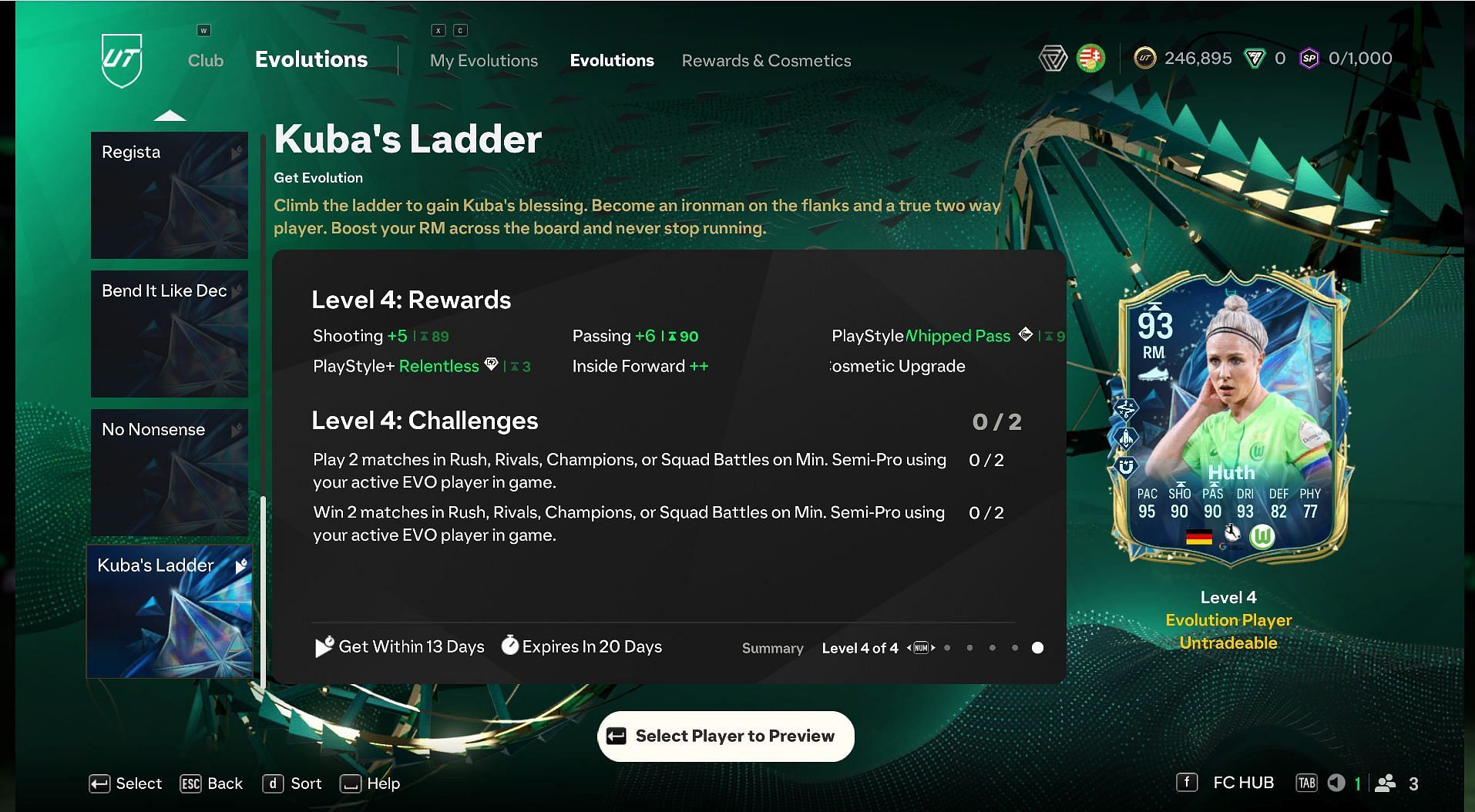 Final upgrade level of the Kuba's Ladder EVO (Image via EA Sports)